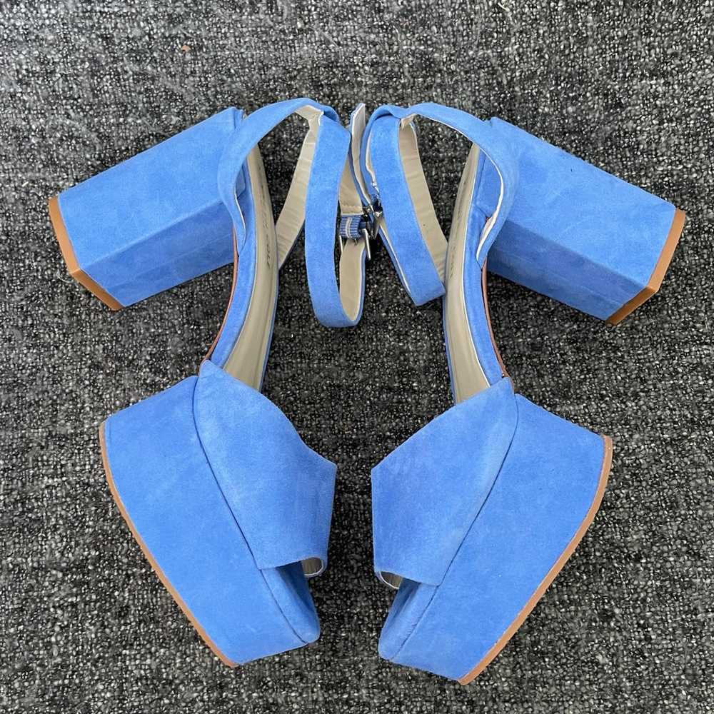 Kenneth Cole Pheonix Heels Persimmon Blue Suede P… - image 7