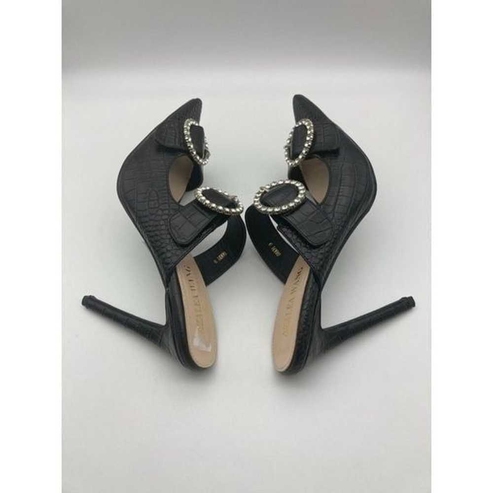 Azalea Wang Darby Black Croc Print Stiletto Heels… - image 8