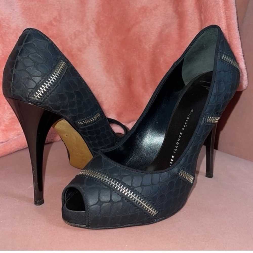 Giuseppe Zanotti High Heel Pump Size 38 Black - s… - image 2