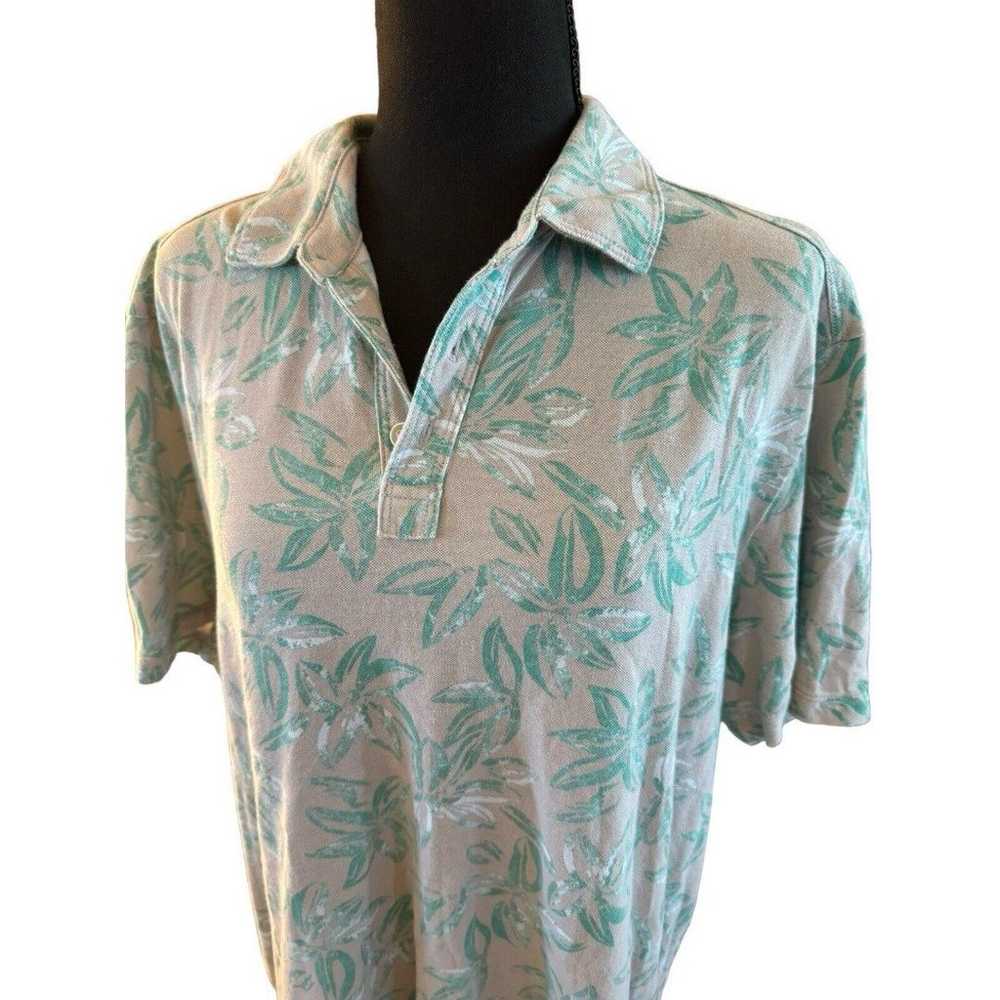 TOMMY BAHAMA Vintage Relax Floral Button Polo Haw… - image 2