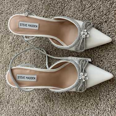 Steve Madden White Heels, Size 10