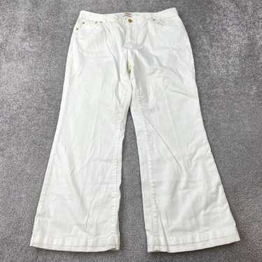 Talbots White Mid Rise Light Wash 5 Pocket Bootcu… - image 1