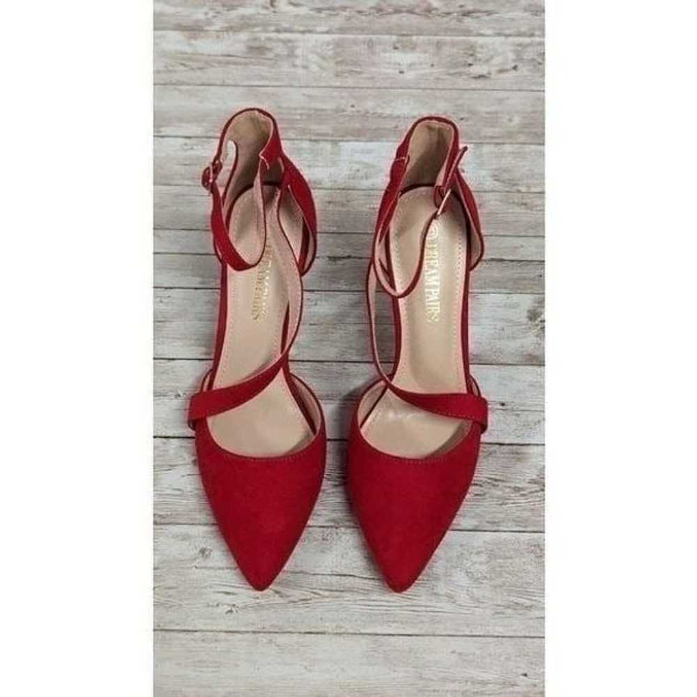 Dream Pairs Hollyn-1 Womens Size 7.5 Red Pointed … - image 3