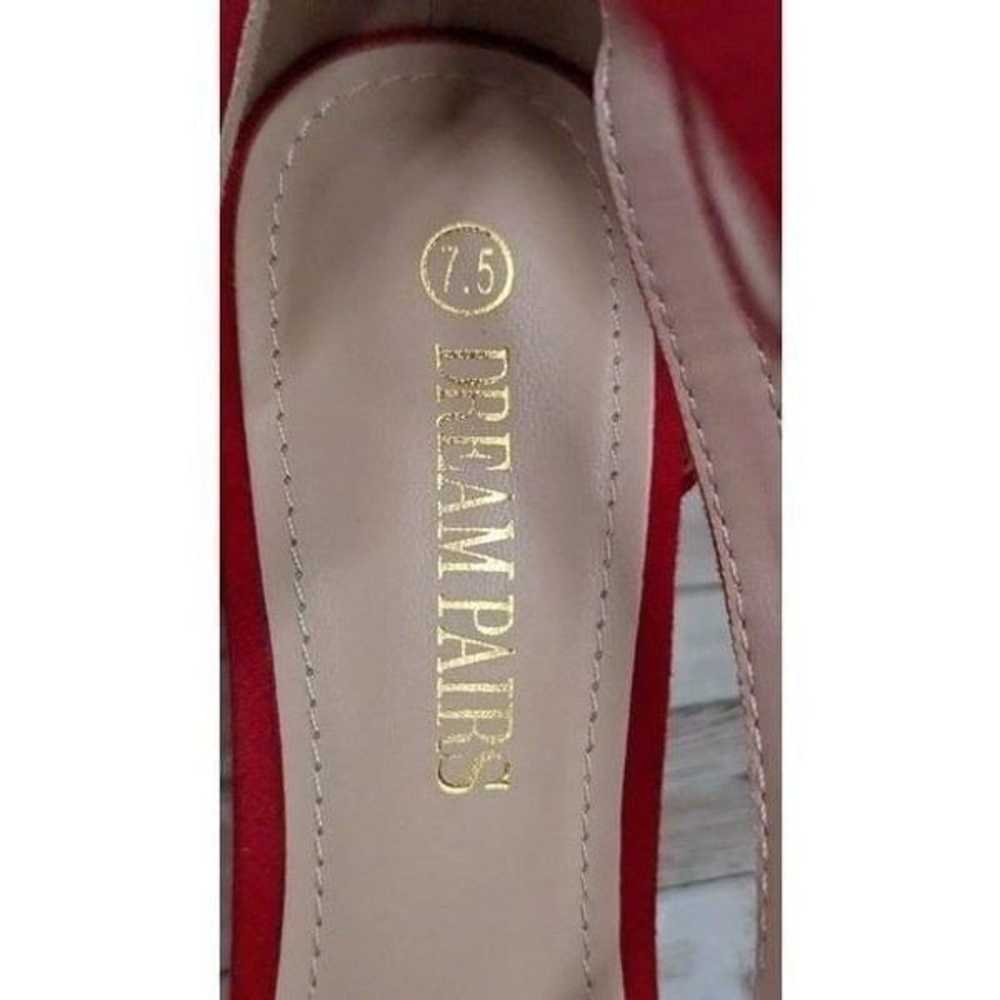 Dream Pairs Hollyn-1 Womens Size 7.5 Red Pointed … - image 7