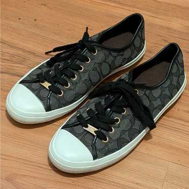 Coach COACH Empire Monogram Shoes Black & Gray Sne