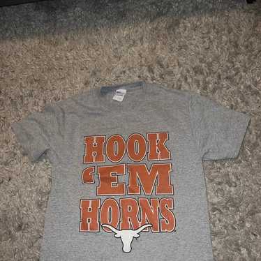 JERZEES Gray Small Vintage Style Graphic Texas Uni