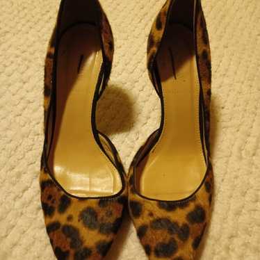 J.Crew genuine leather animal print heels