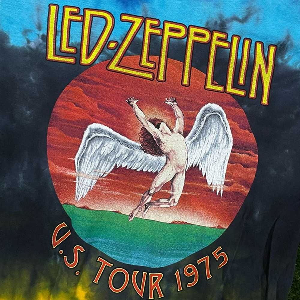 Led Zeppelin 1975 tie-dye T-shirt size S - image 5