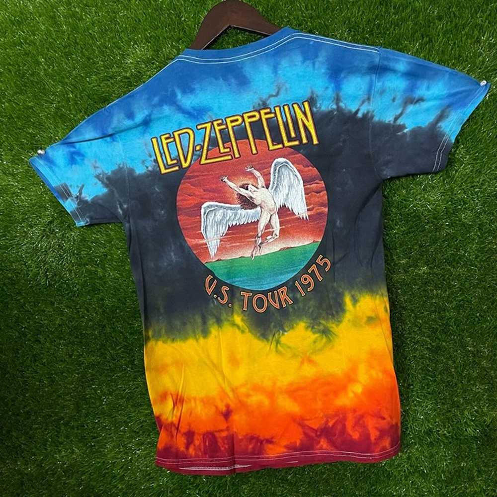 Led Zeppelin 1975 tie-dye T-shirt size S - image 6