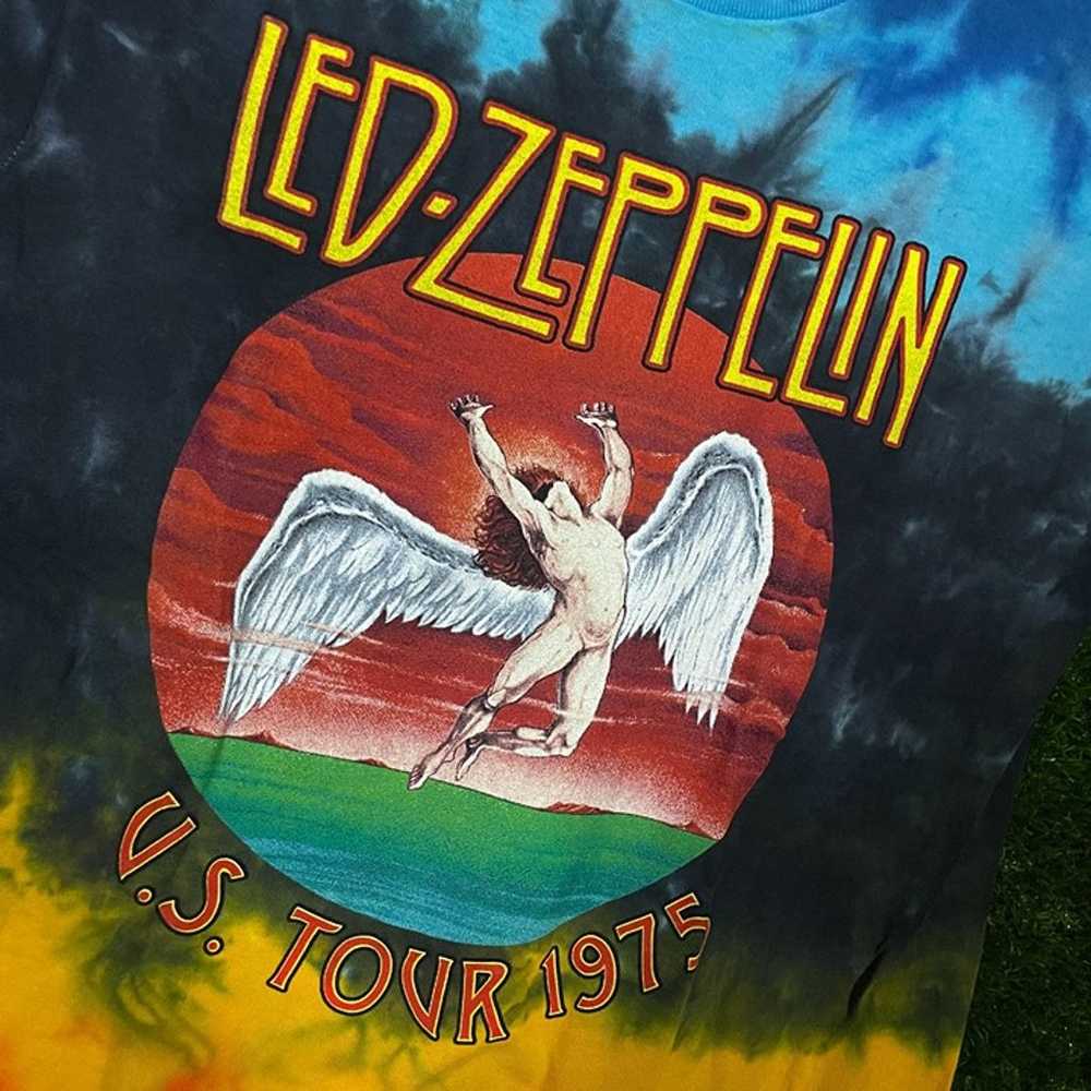 Led Zeppelin 1975 tie-dye T-shirt size S - image 9