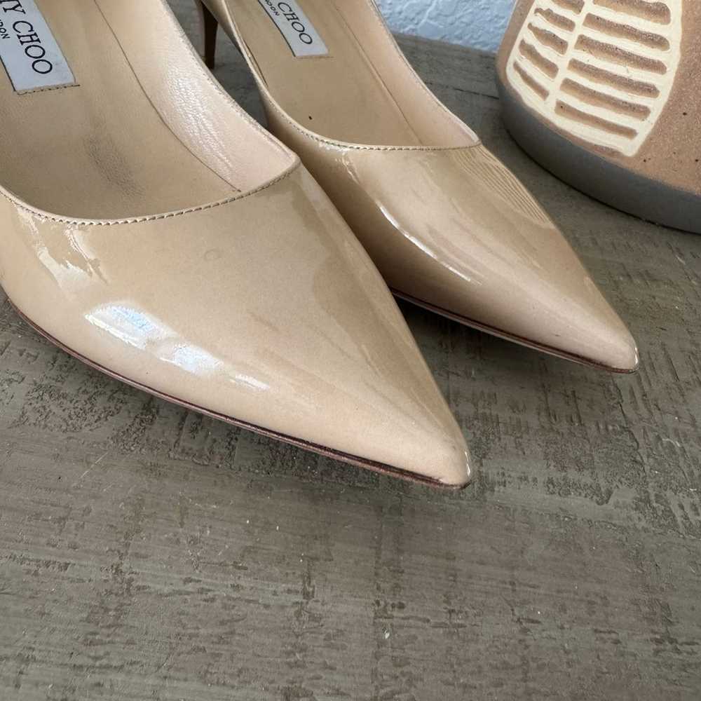 Jimmy Choo low heel nude heels 39.5 - image 2