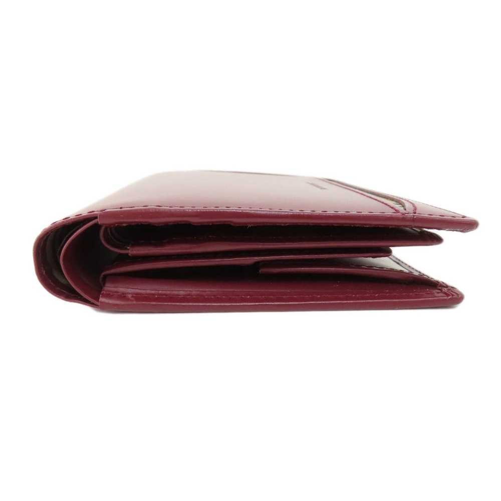 Burberry Nova Check Burgundy Leather Wallet (Pre-… - image 3