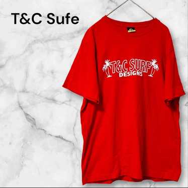 T&C Sufe♡M T-shirt Logo T Short Sleeve Red Big Lo… - image 1