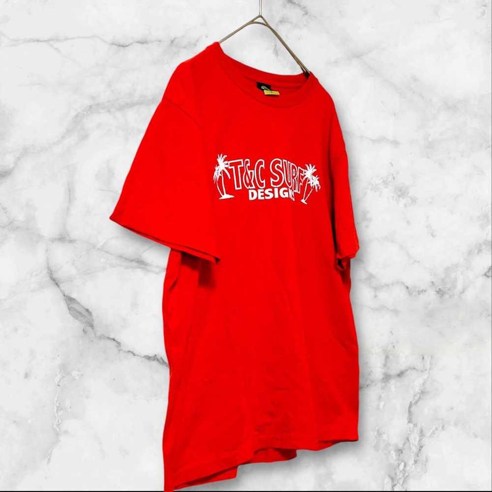 T&C Sufe♡M T-shirt Logo T Short Sleeve Red Big Lo… - image 7