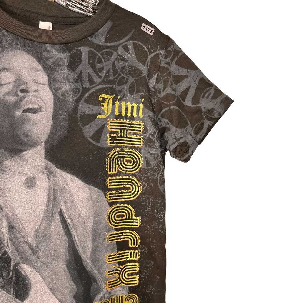 Global Designs JIMI HENDRIX Black Graphic Band Tee - image 3