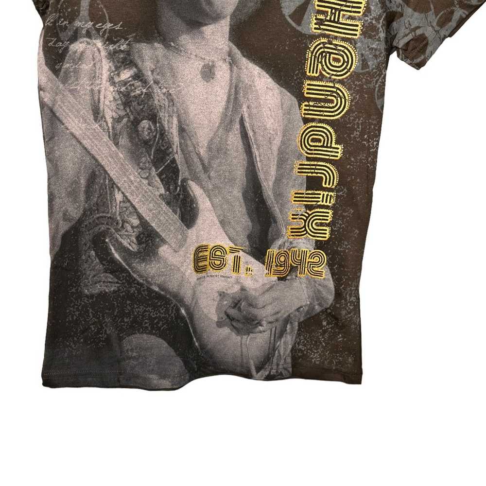 Global Designs JIMI HENDRIX Black Graphic Band Tee - image 6