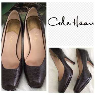 Women's Cole Haan Brown Leather Pumps Size 8 - image 1