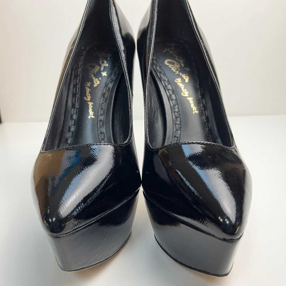 Alice + Olivia Willow Patent Leather Pointed Toe … - image 3