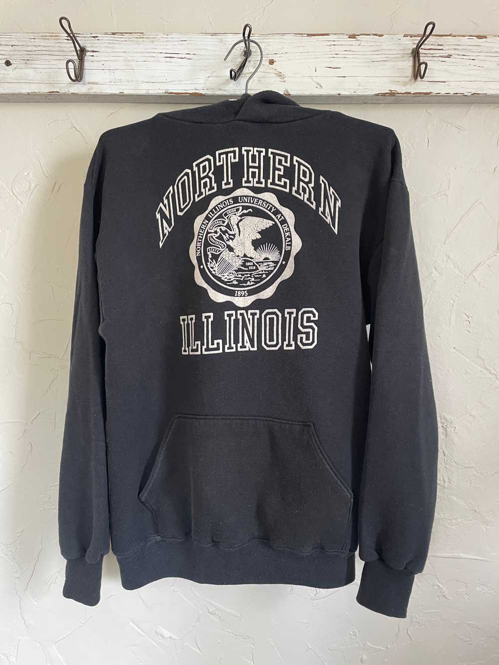 90s Flocked Northern Illinois Hoodie - image 3