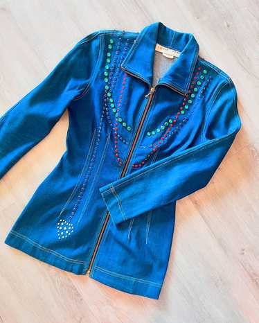 Vintage 90’s Lillie Rubin Studded Denim Jacket