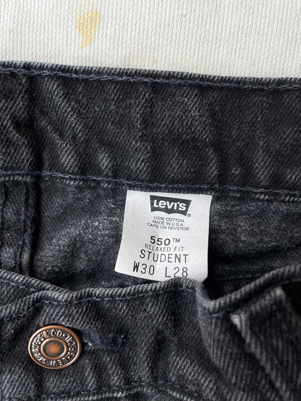 90's Levi's 550 Student Orange Tab Jeans—[30x28] - image 3