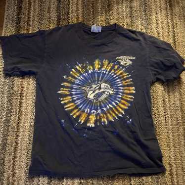 Vintage Nashville Predators tie dye tee size large - image 1