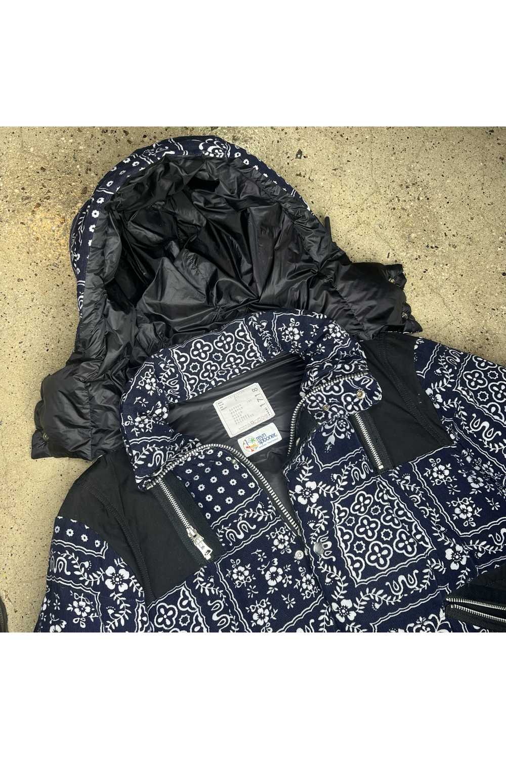 Sacai Blue Paisley Puffer Jacket - image 2