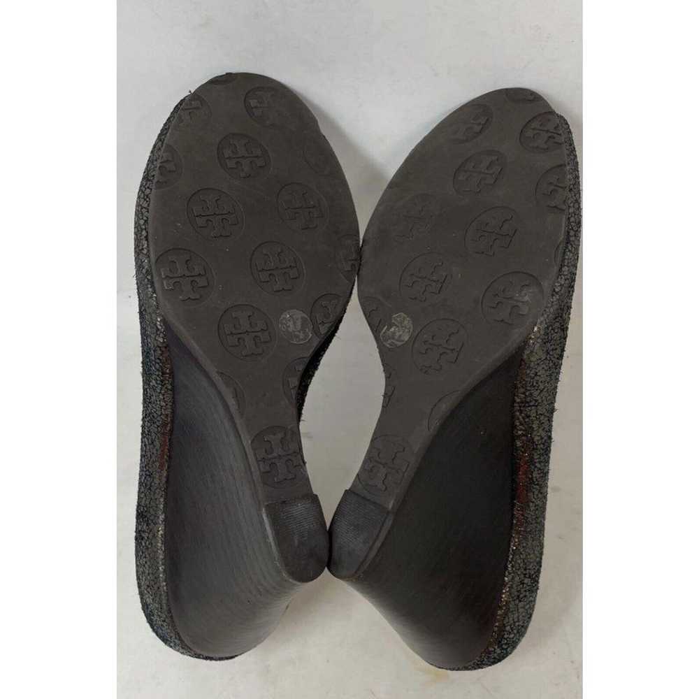 New Tory Burch Womens Julianne Black Peep Toe Sli… - image 6