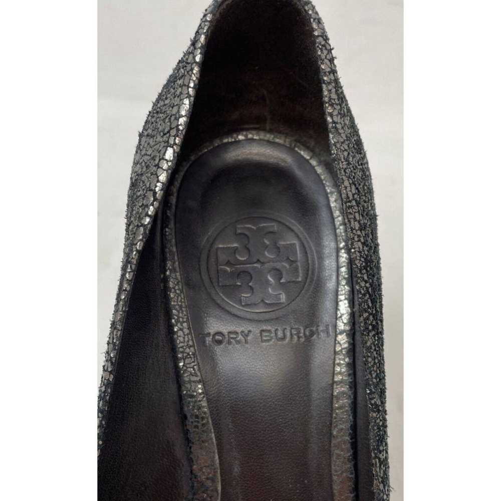 New Tory Burch Womens Julianne Black Peep Toe Sli… - image 7