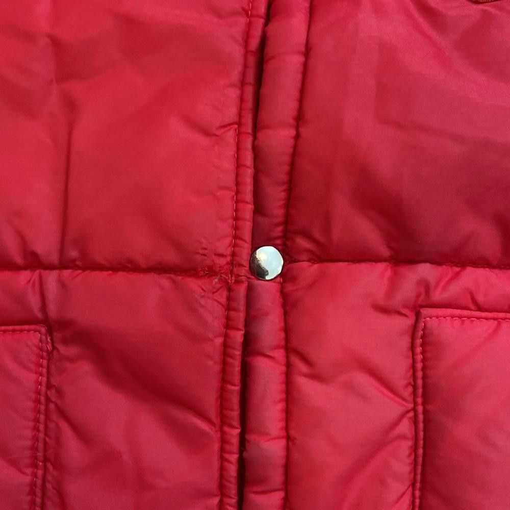 Designer Vintage FS Seed Red Puffer Vest Jacket F… - image 4