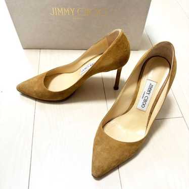 Jimmy Choo pumps, heel beige shoes, leather 37 su… - image 1