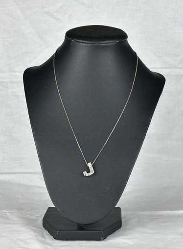 Other Sterling Silver Chain and 'J' Pendant