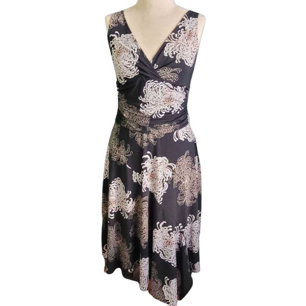 Bcbg Maxazria BCBGMAXAZRIA Black Floral Dress Siz… - image 1