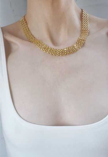 gold tone necklace