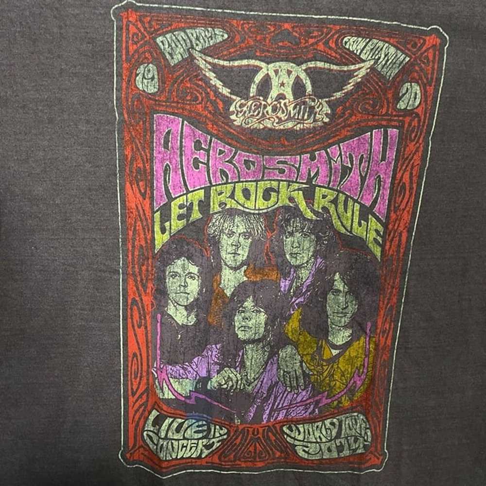 Aerosmith  in concert T-shirt size L - image 2