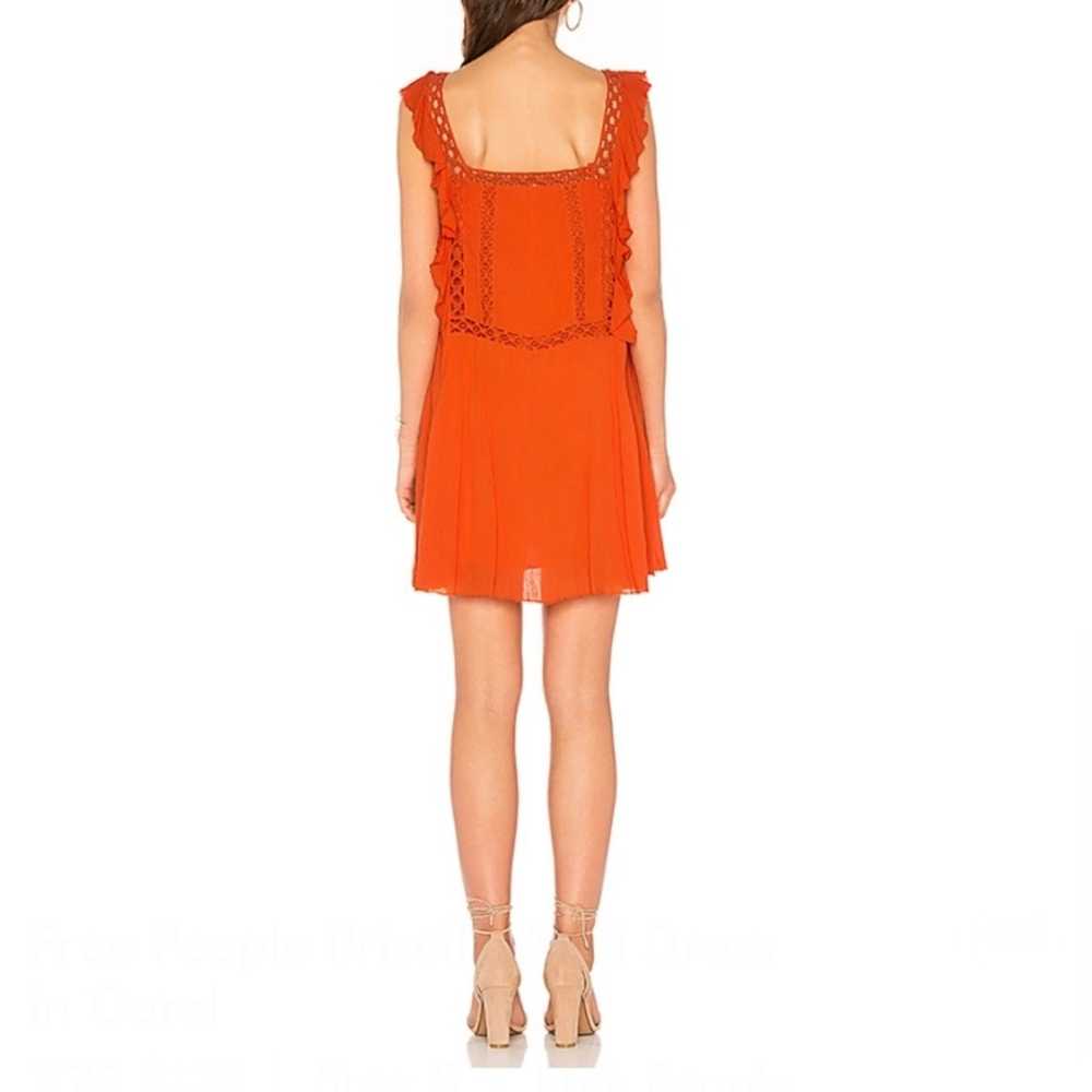 Free People Priscilla Eyelet Orange Coral Mini Dr… - image 8