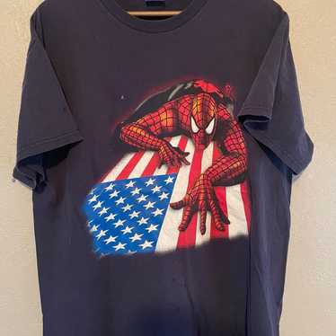 Vintage Spider-Man x American Flag Tee - image 1