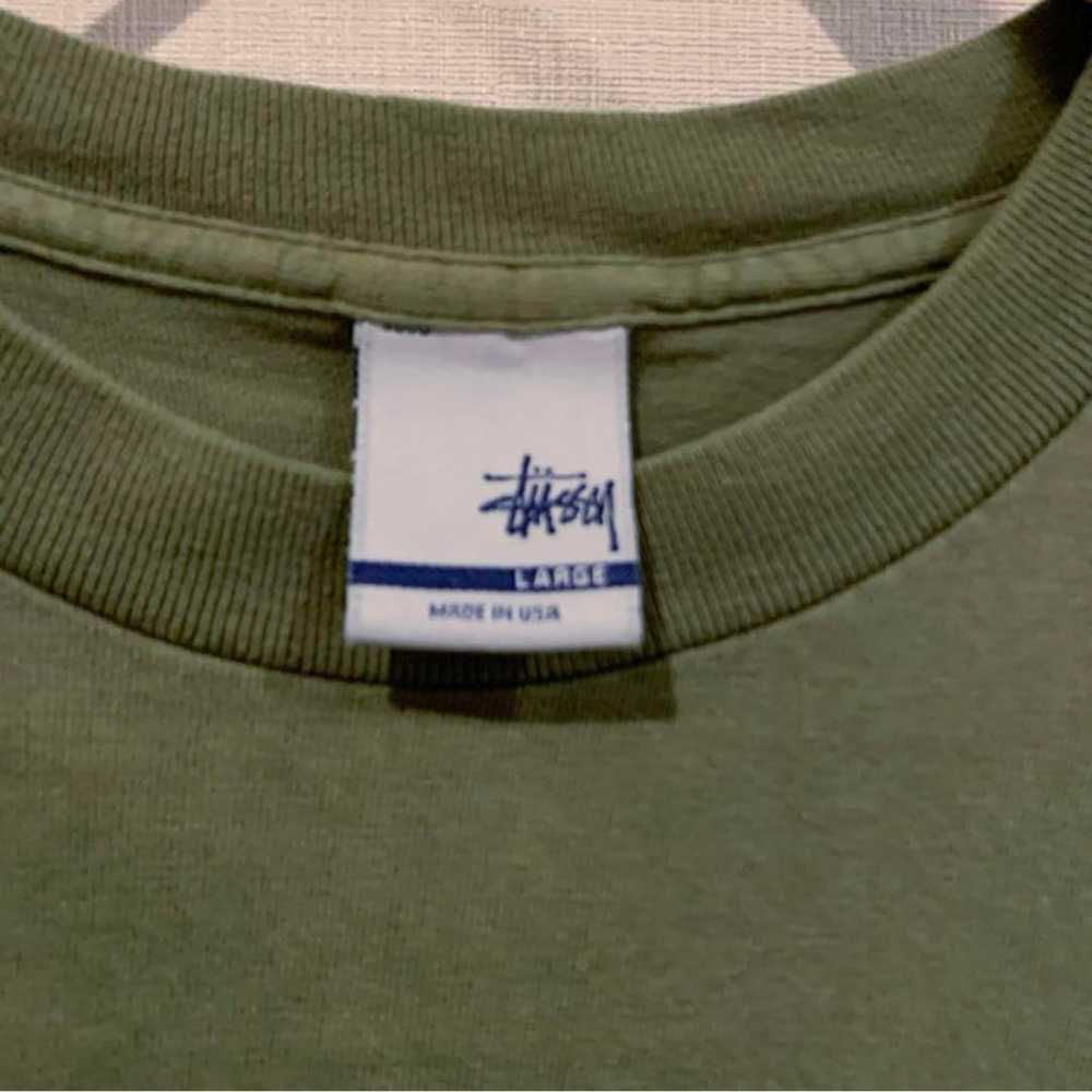 Old Stussy T-shirt Silver Tag 00s 90s - image 3