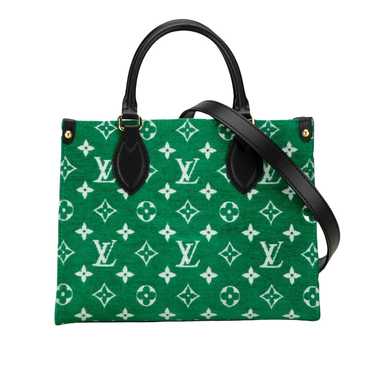 Louis Vuitton Onthego Green Velvet Tote Bag (Pre-… - image 1