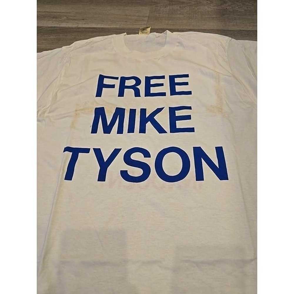 Deadstock vintage Free Mike Tyson T Shirt  XL Whi… - image 5