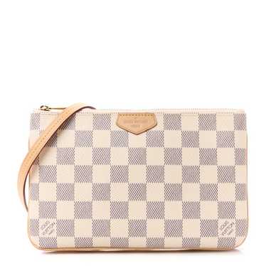 LOUIS VUITTON Damier Azur Double Zip Pochette - image 1