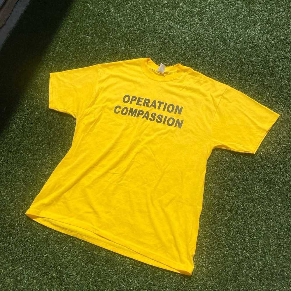 VTG 00’s Operation Compassion Yellow Tee - image 2