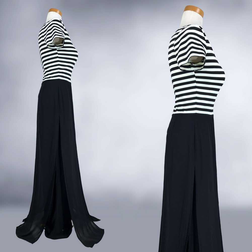 90s Vintage Striped Car Wash Flap Gothic Jumpsuit… - image 8