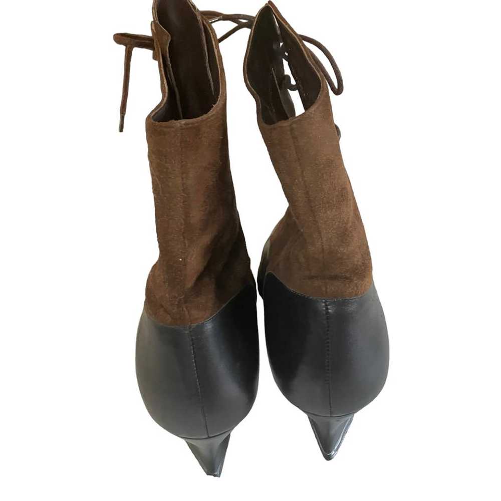 Nine West Two Tone Witchy Granny Boots (9.5) | Us… - image 3