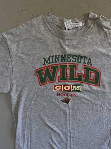 CCM 80’s Minnesota Wild Hockey Tee (One Size) |…