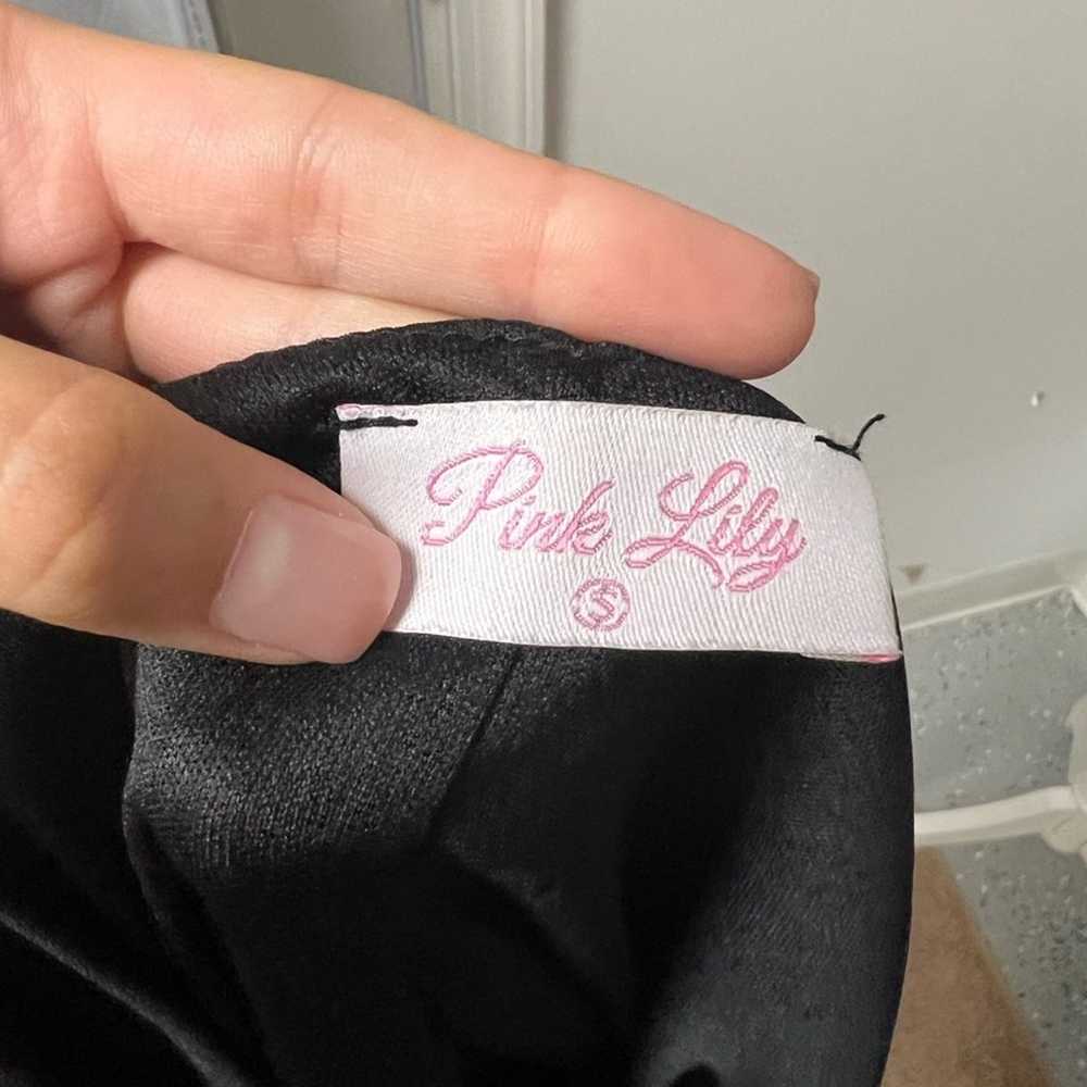 Pink Lily Lifetime of Joy Black Mini Dress - image 6