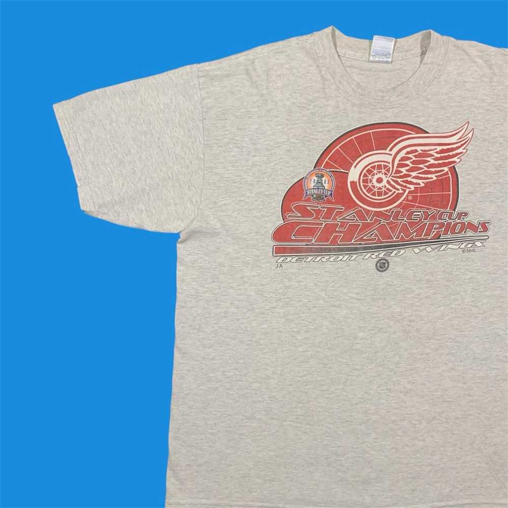 Vintage Detroit Red Wings NHL Hockey Stanley Cup … - image 3