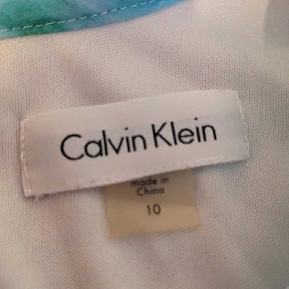 Calvin Klein Size 10 sky Blue Color Sleeveless Ch… - image 3