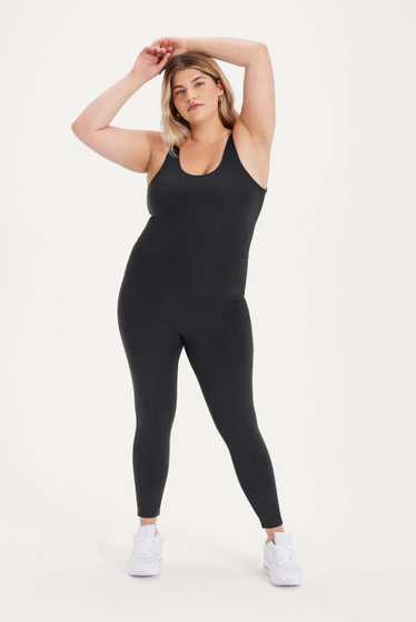 Girlfriend Collective Black Scoop Unitard