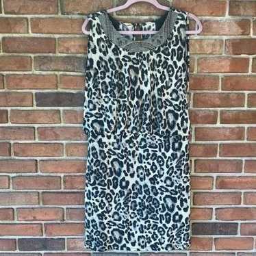 Collection Dressbarn Leopard Print Embellished Blo